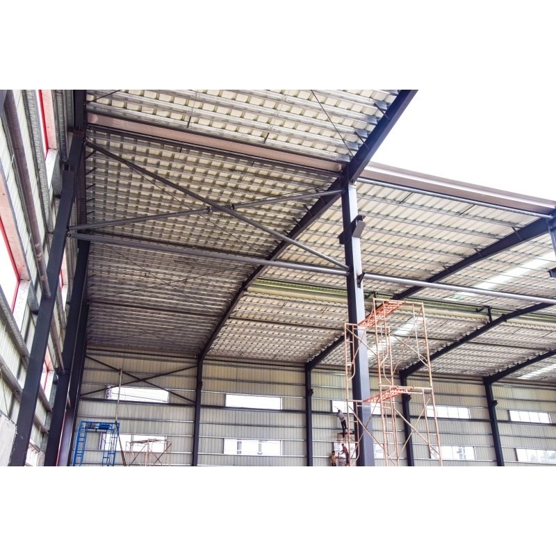 Q345 Materiale prefabbricato galvanizzato per fabbrica Struttura in acciaio per fabbrica di costruzioni in acciaio