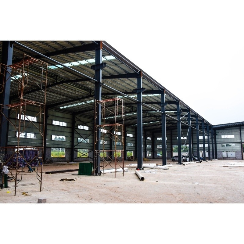 Q345 Materiale prefabbricato galvanizzato per fabbrica Struttura in acciaio per fabbrica di costruzioni in acciaio