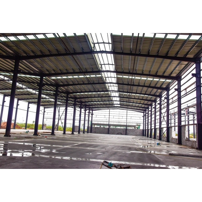 Q345 Materiale prefabbricato galvanizzato per fabbrica Struttura in acciaio per fabbrica di costruzioni in acciaio