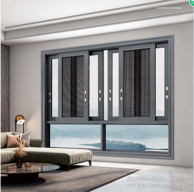 Il finestrino scorrevole termico e insonorizzante con schermo per camera da letto, studio, balcone, ecc.