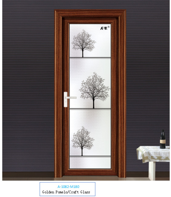 Porta oscillante in lega di alluminio per bagno, una varietà di modelli tra cui scegliere e personalizzare