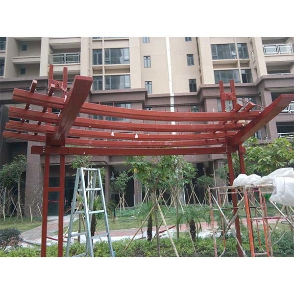 Struttura in acciaio palazzo da giardino griglia personalizzata galleria corridoio esterno anticorrosione