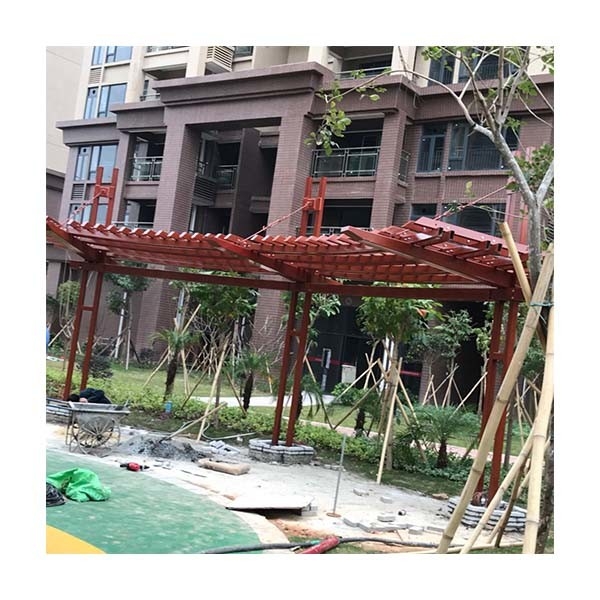 Struttura in acciaio palazzo da giardino griglia personalizzata galleria corridoio esterno anticorrosione