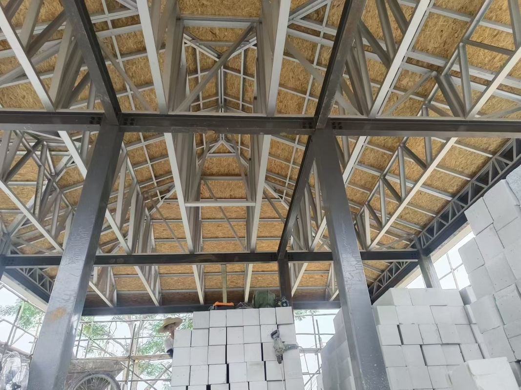 Quadro di acciaio leggero Quilla di acciaio struttura prefabbricata Villa di lusso Casa prefabbricata a due piani