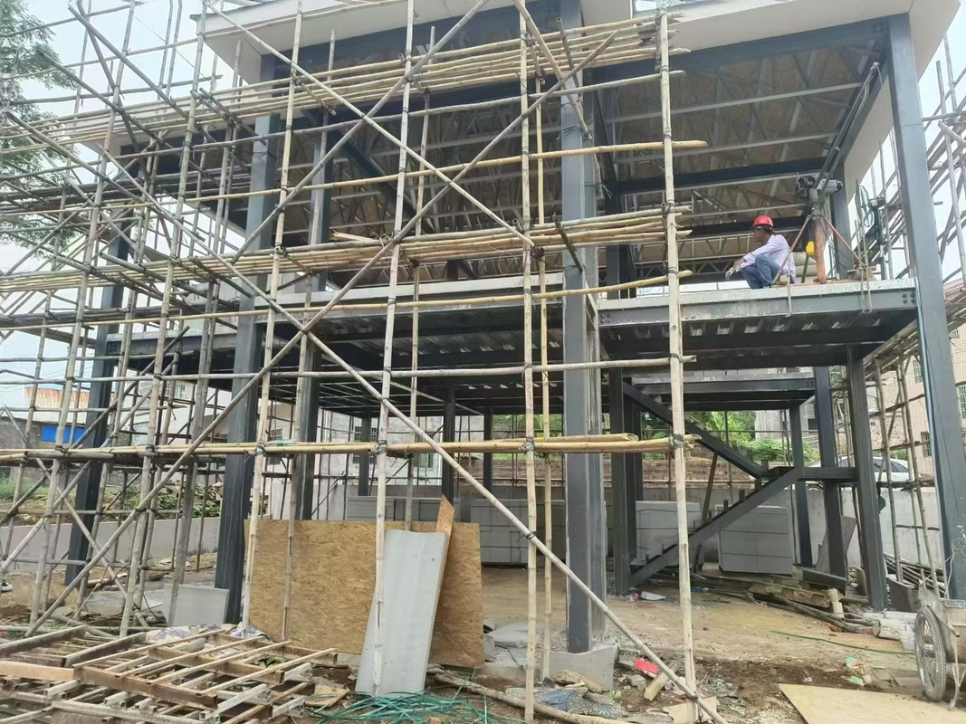 Quadro di acciaio leggero Quilla di acciaio struttura prefabbricata Villa di lusso Casa prefabbricata a due piani