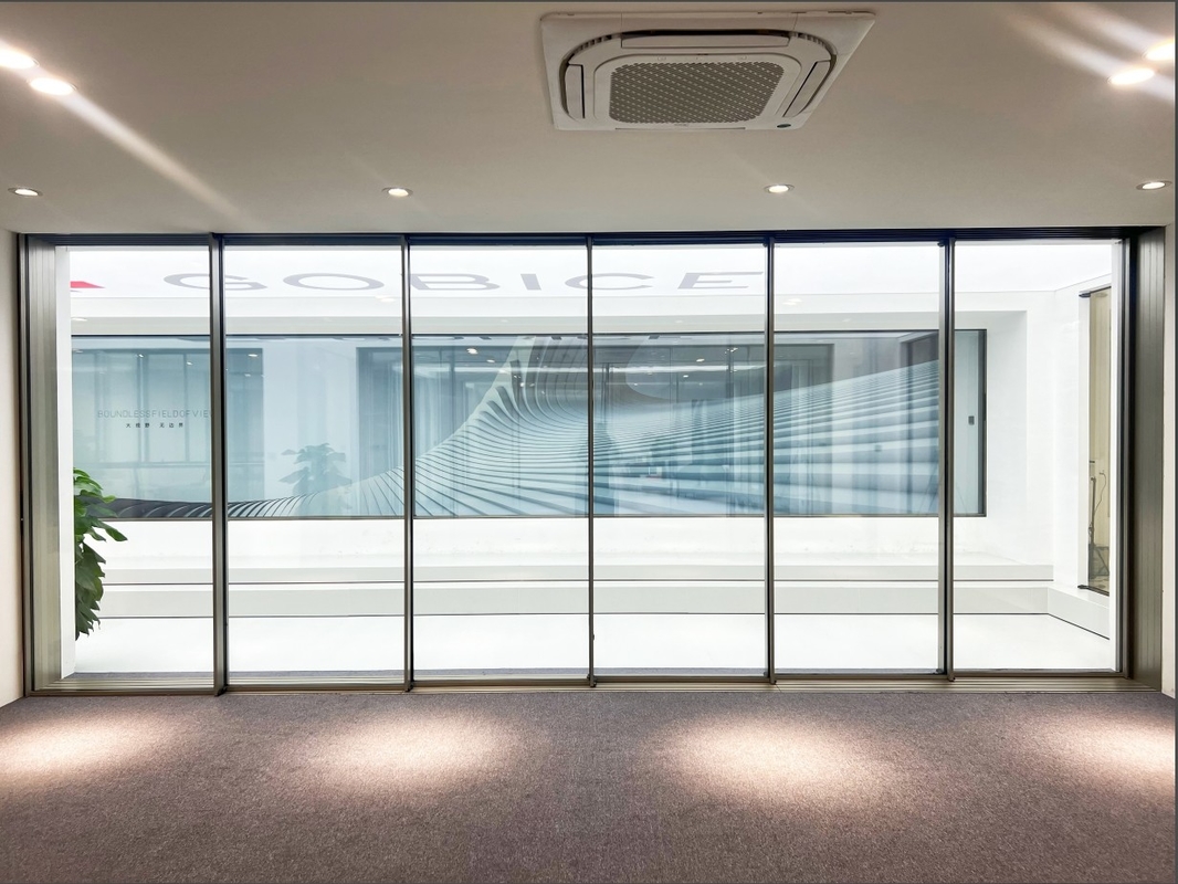 120 Panoramica Porta Scorrevole Legatura di alluminio 6063-t6 Intelligente Per residenze private, ville, aree commerciali, uffici