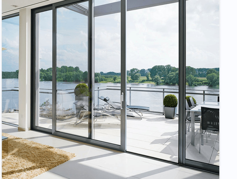 76 Porta ascensore legata all' alluminio 6063-T6 all' interno e all' esterno Per residenze private, ville, aree commerciali, uffici, grandi balconi