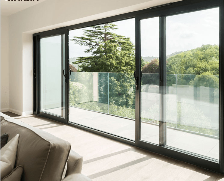 76 Porta ascensore legata all' alluminio 6063-T6 all' interno e all' esterno Per residenze private, ville, aree commerciali, uffici, grandi balconi