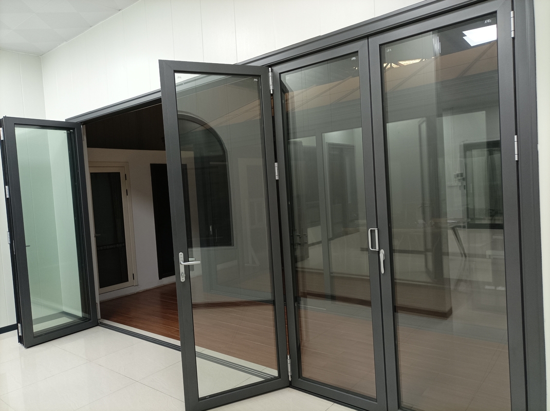 Porta pieghevole anti-strizzatura serie 65 per residenze private, ville, aree commerciali, uffici