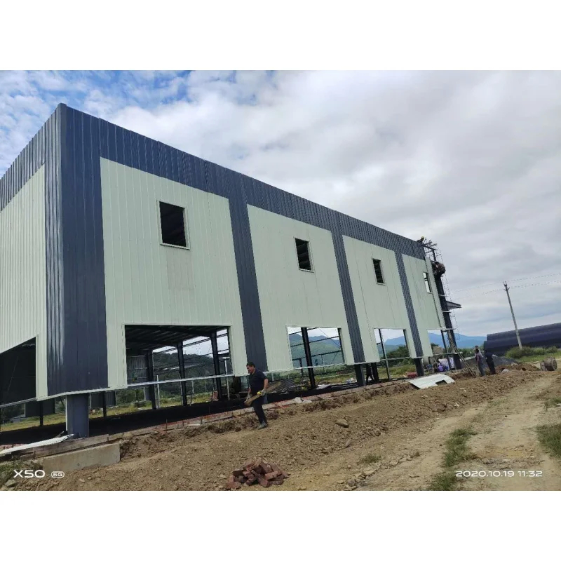 Componenti essenziali di tubi di scarico e porte a rotolo in acciaio galvanizzato per officine costruite in acciaio