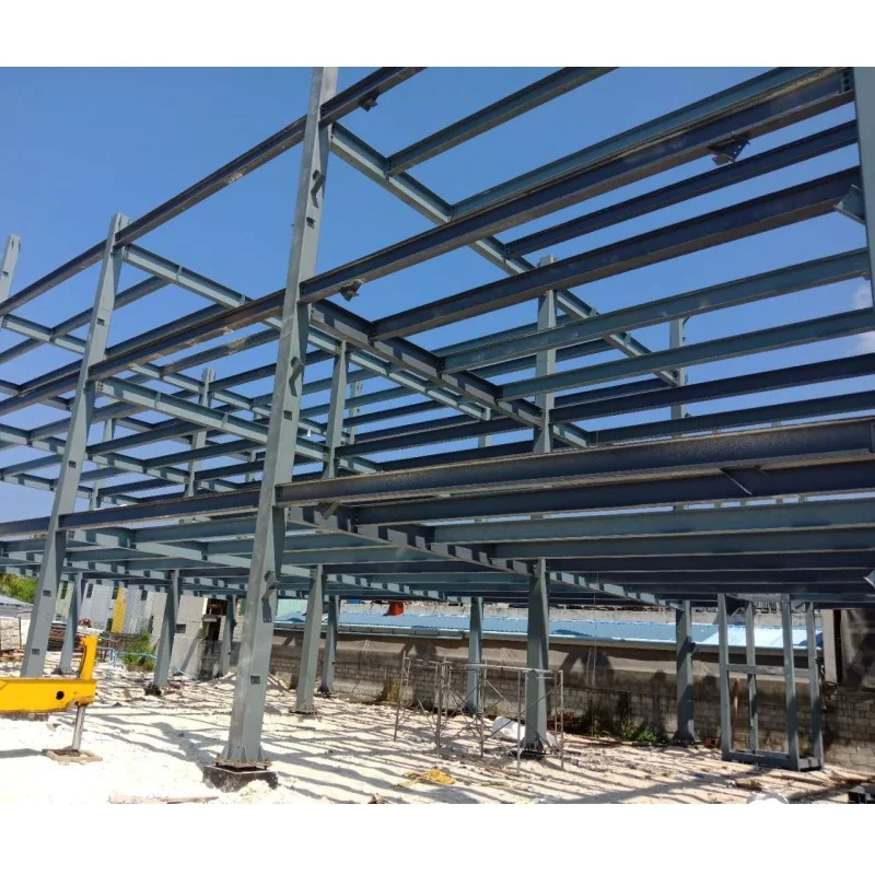 Casa in acciaio prefabbricata ad alta resistenza al fuoco per OEM 100/50 mm pannello ALC / WPC board / Fibre Cem muro esterno incluso