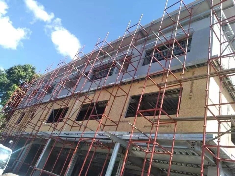 Isolamento acustico tetto a pentagra villa a più piani casa in acciaio leggero per l'ospedale