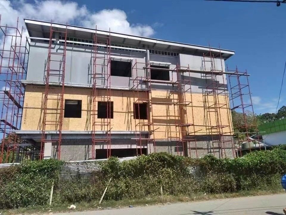 Isolamento acustico tetto a pentagra villa a più piani casa in acciaio leggero per l'ospedale